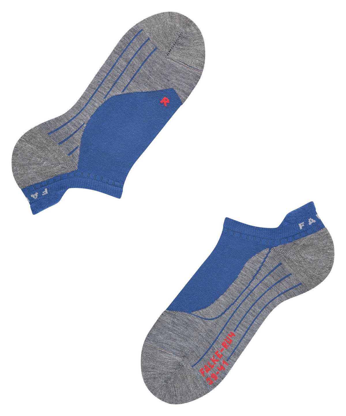 No Show Socks Uomo Falke RU4 Endurance Invisible Running Invisibles Blu | MVAO16742