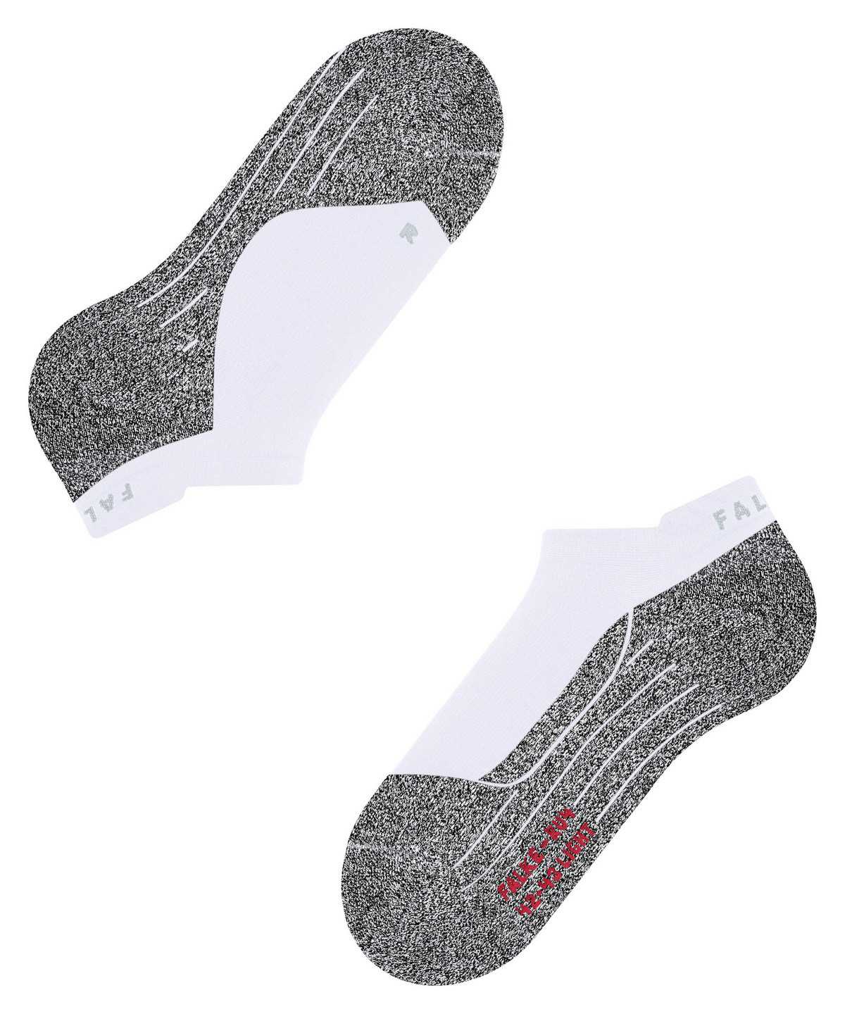 No Show Socks Uomo Falke RU4 Light Performance Invisible Running Invisibles Bianche | ONQL02876