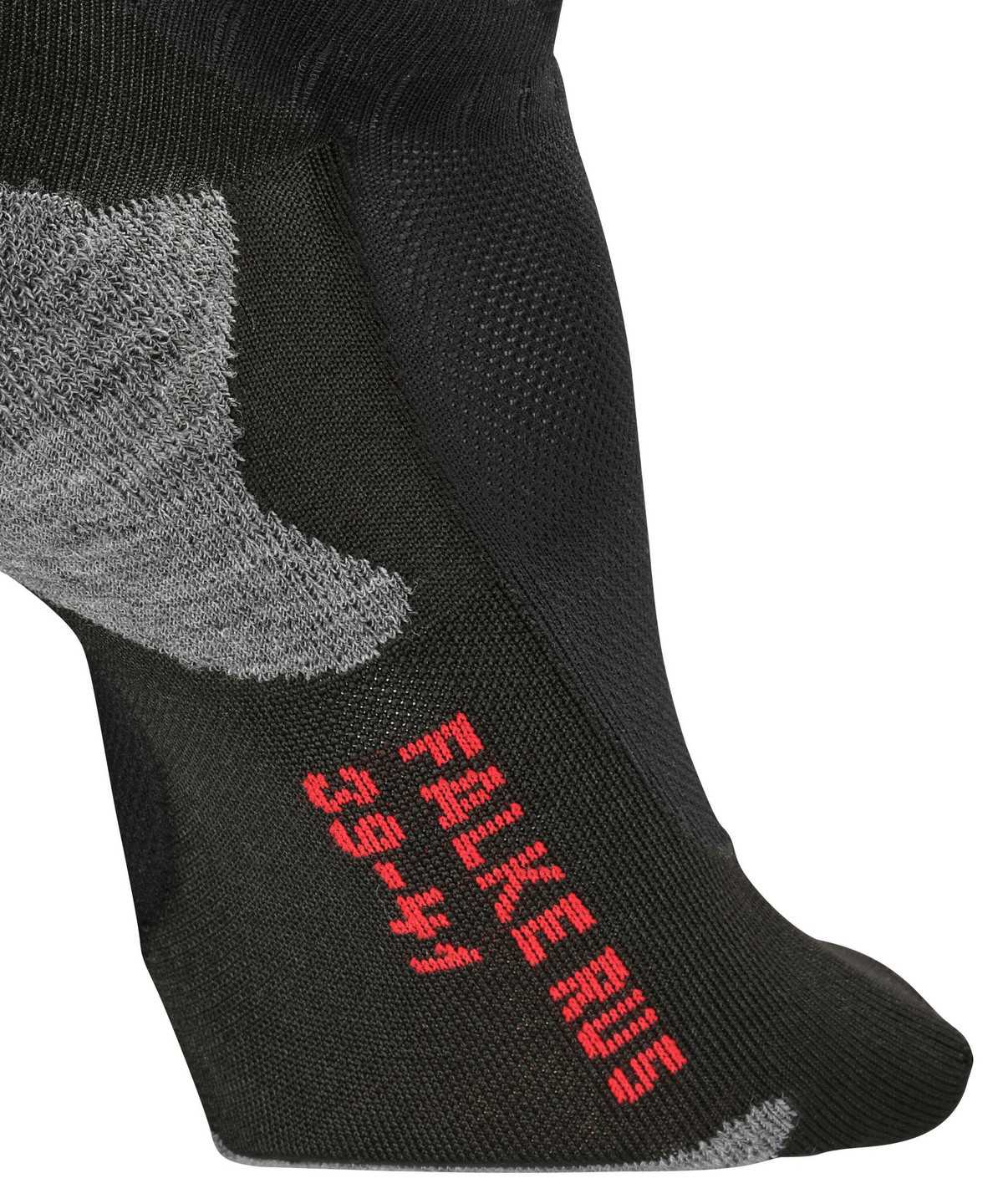 No Show Socks Uomo Falke RU5 Race Invisible Running Invisibles Nere | EHYX90632