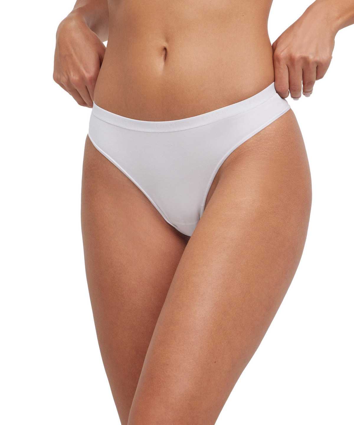 Panties & Slips Donna Falke 2-Pack Thong Daily Comfort Bianche | UYVJ39264