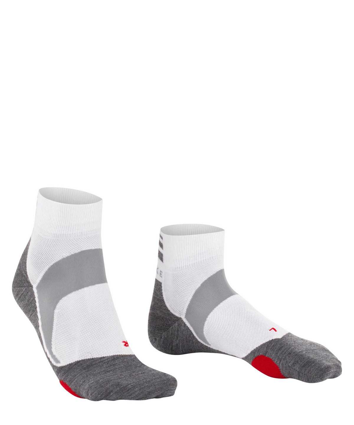 Sports Socks Donna Falke BC5 Endurance Biking Short sock Bianche | LFZH29081