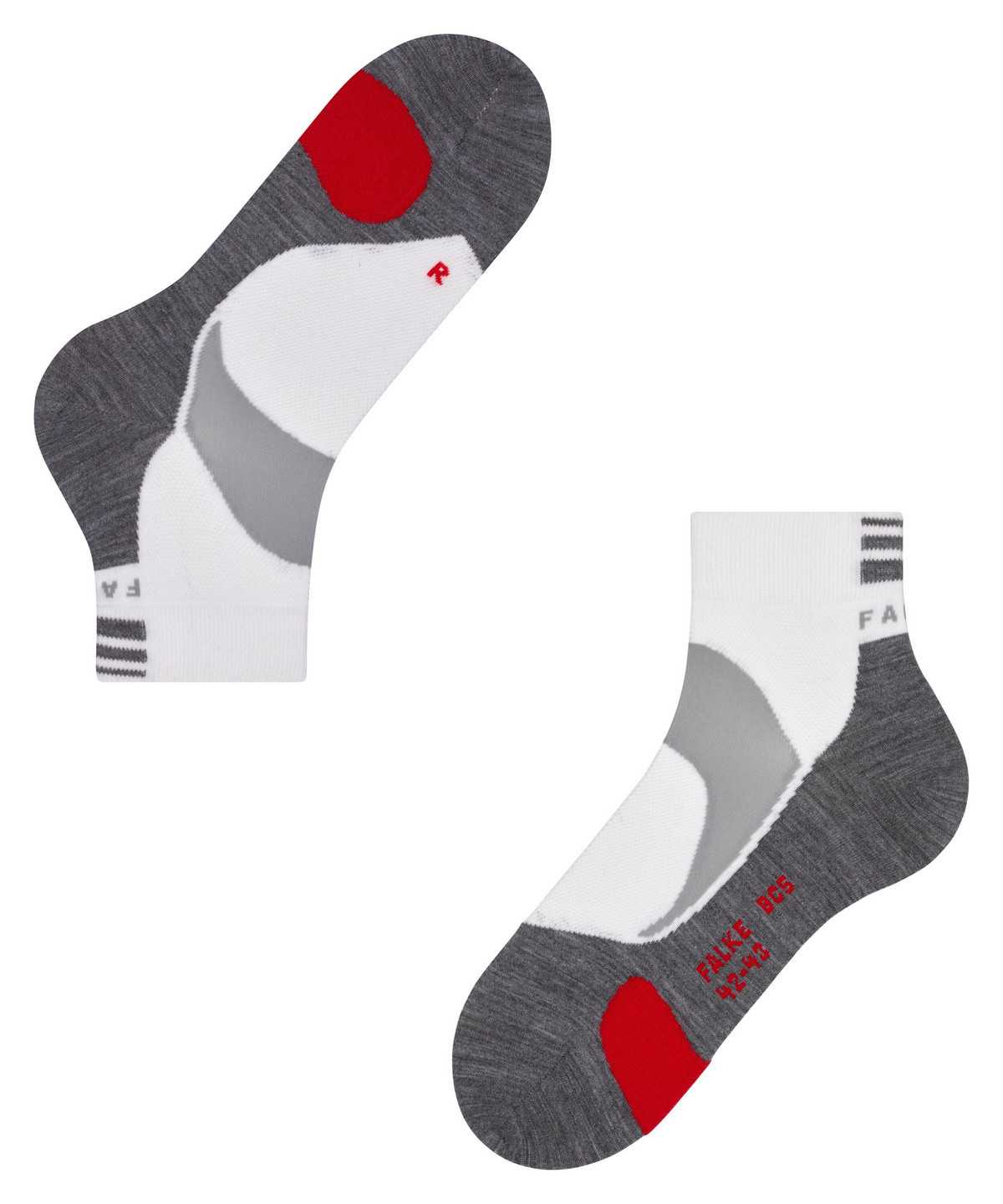 Sports Socks Donna Falke BC5 Endurance Biking Short sock Bianche | LFZH29081