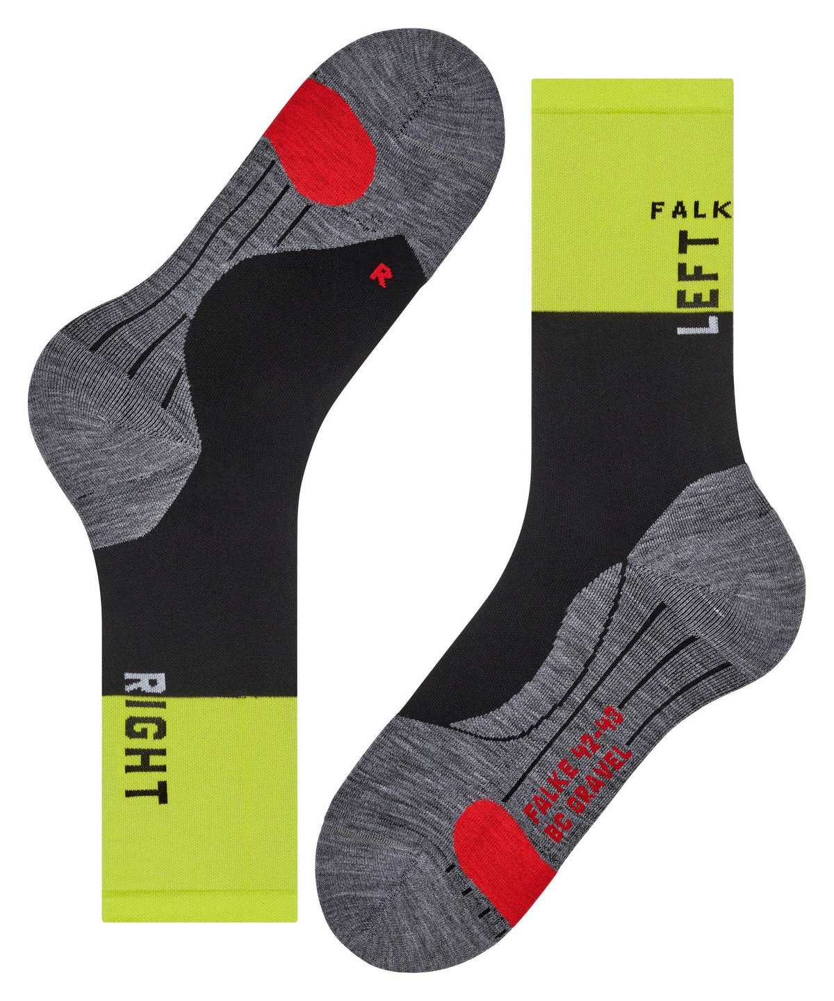 Sports Socks Donna Falke BC Gravel Biking Socks Nere | IRNC98623