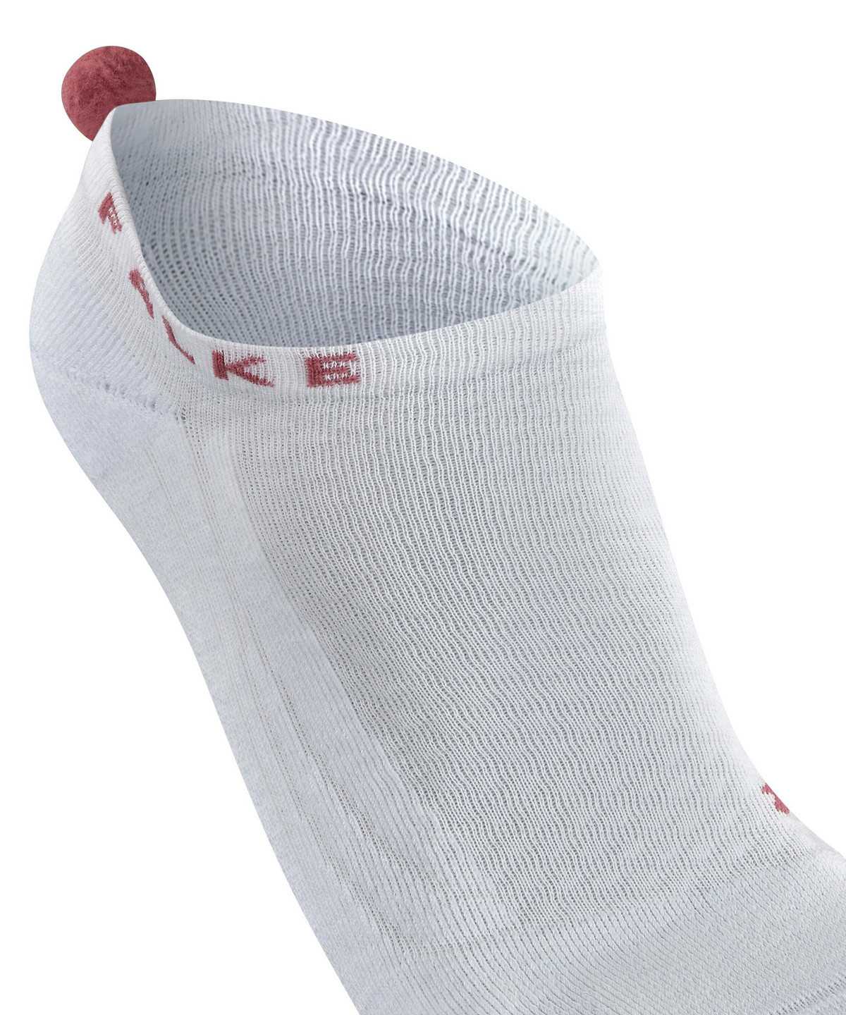 Sports Socks Donna Falke GO2 Pompom Golf Invisibles Bianche | MTZS02819