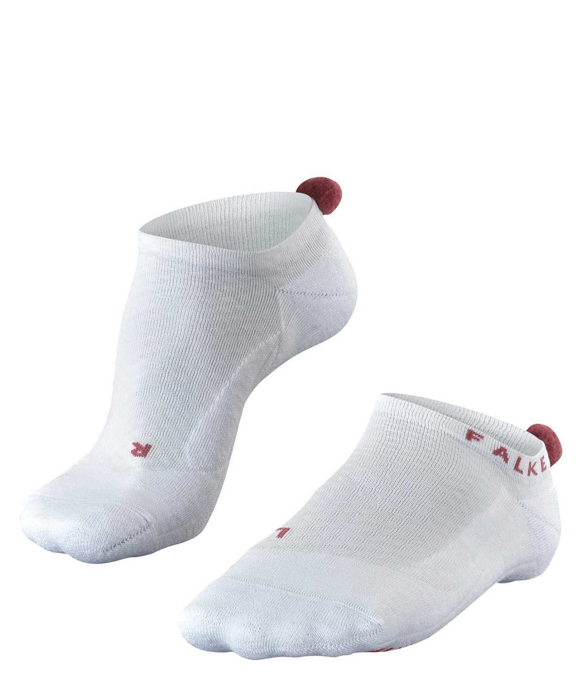 Sports Socks Donna Falke GO2 Pompom Golf Invisibles Bianche | MTZS02819