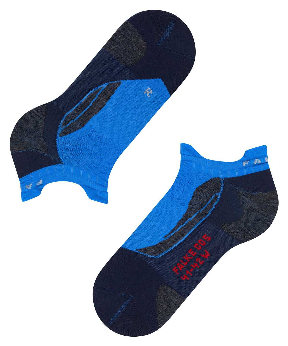 Sports Socks Donna Falke GO5 Invisible Golf Invisibles Blu | KOVR60275