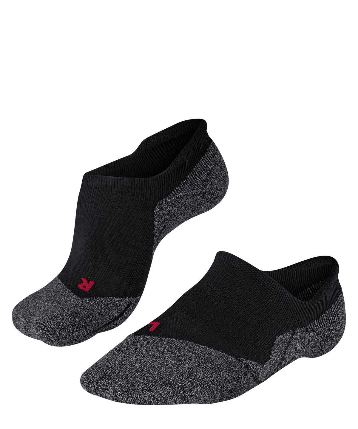 Sports Socks Donna Falke RU3 Comfort Invisible Running Invisibles Nere | NLIR09453