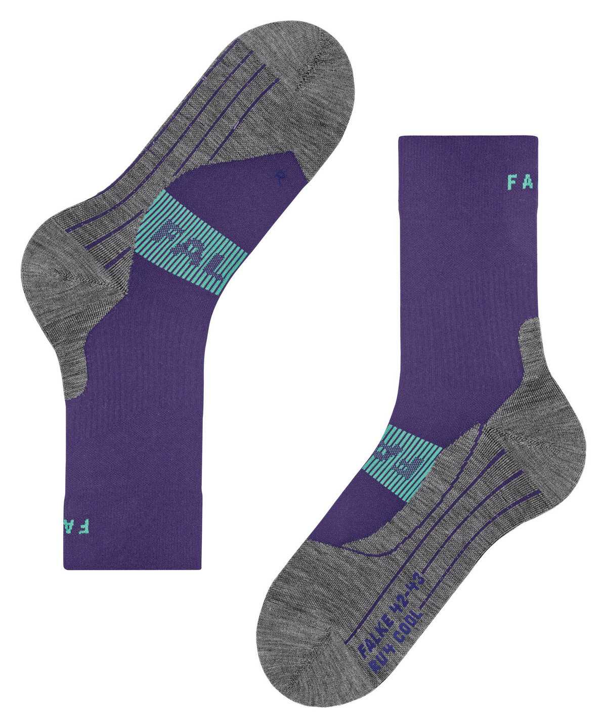 Sports Socks Donna Falke RU4 Endurance Cool Running Socks Viola | MZRT46258