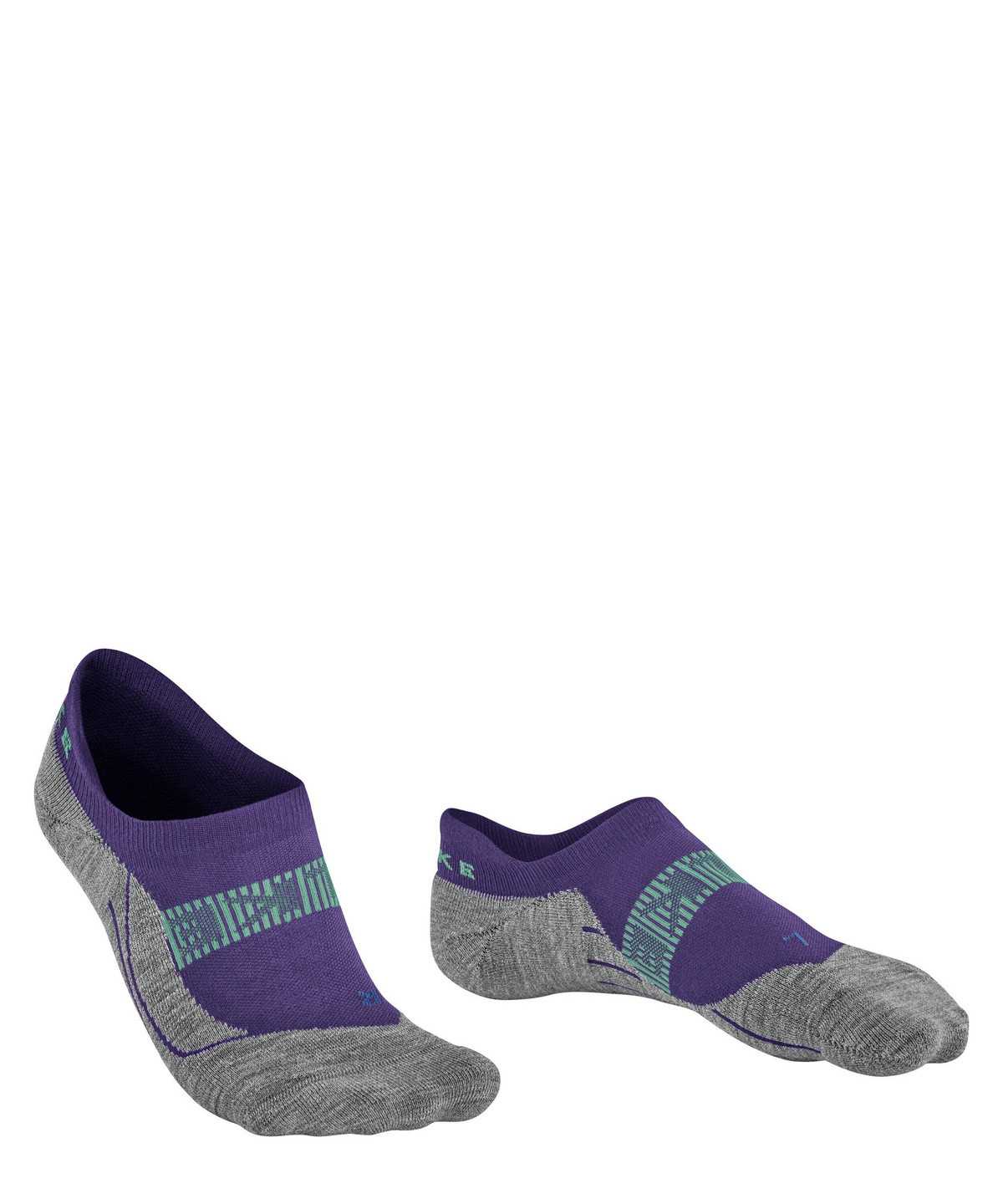 Sports Socks Donna Falke RU4 Endurance Cool Invisible Running Invisibles Viola | PRKE12968