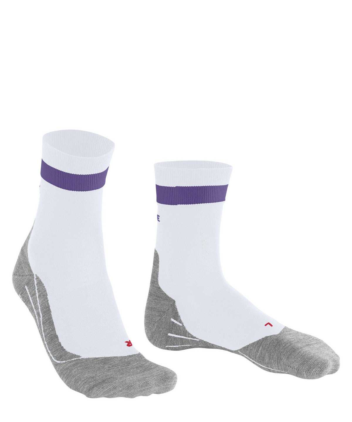 Sports Socks Donna Falke RU4 Endurance Running Socks Bianche | OANR37209