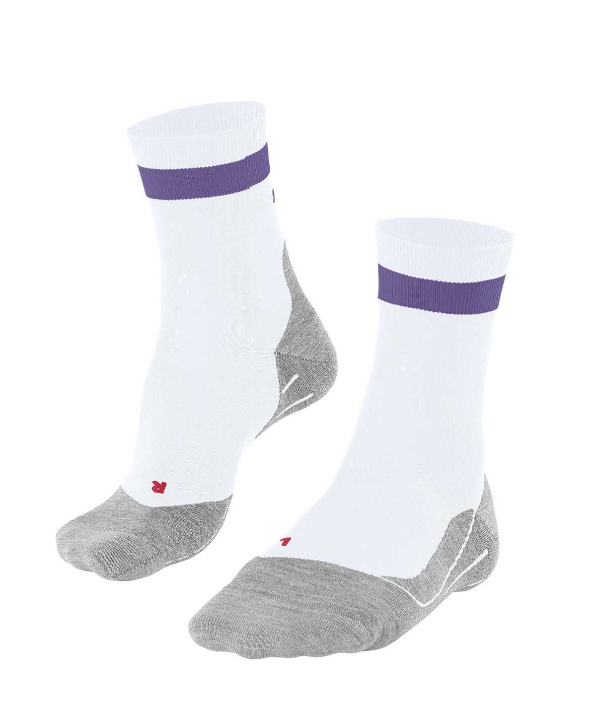 Sports Socks Donna Falke RU4 Endurance Running Socks Bianche | OANR37209