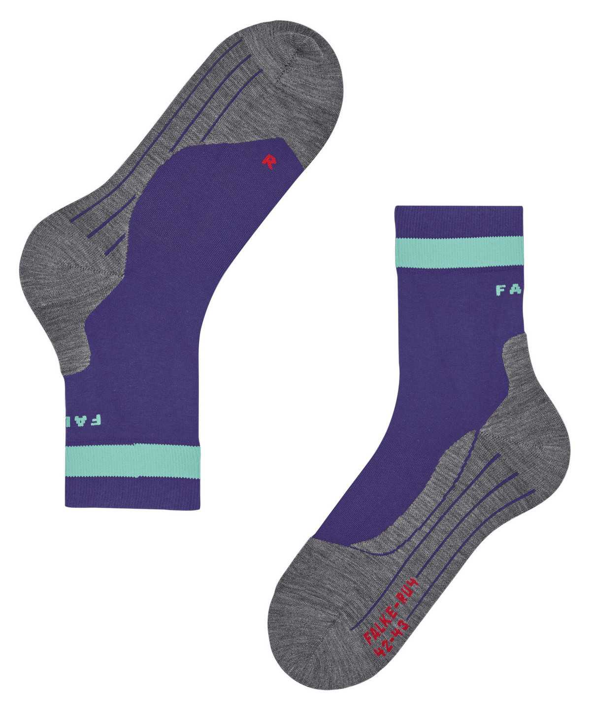 Sports Socks Donna Falke RU4 Endurance Running Socks Viola | GQBF15843