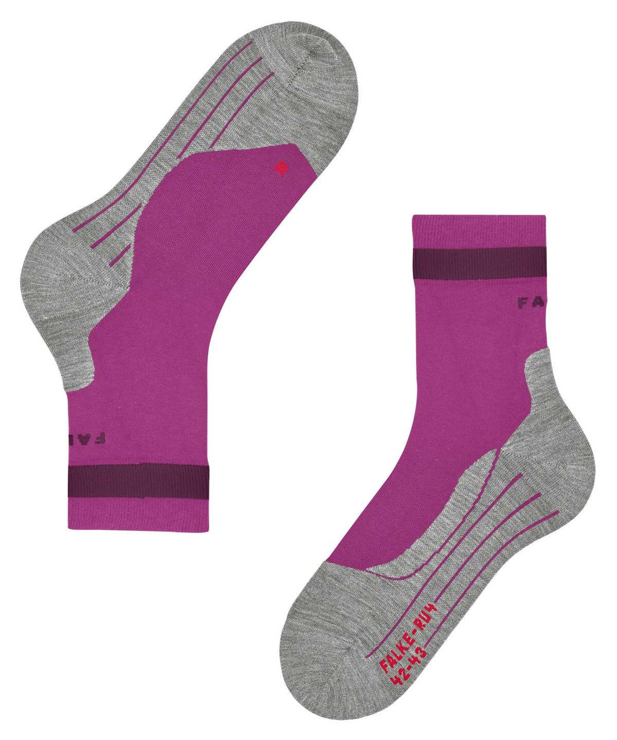 Sports Socks Donna Falke RU4 Endurance Running Socks Rosa | YESH70124