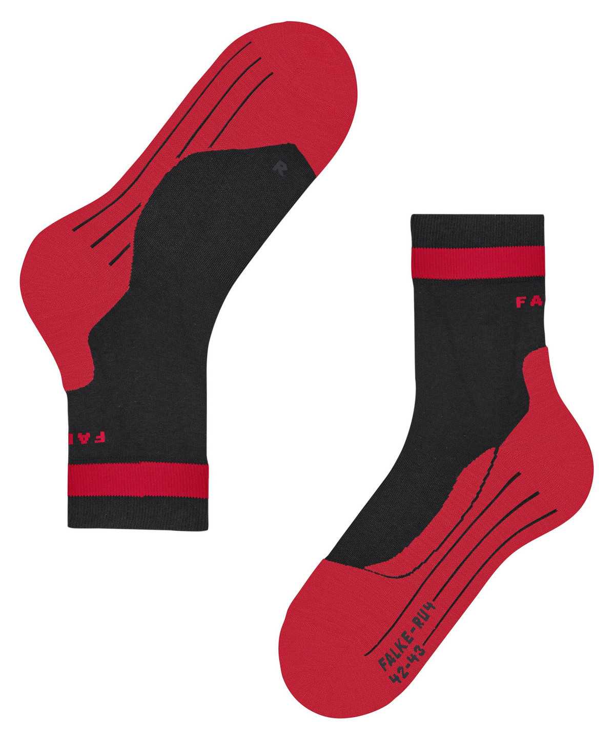 Sports Socks Donna Falke RU4 Endurance Running Socks Nere | WXIS28957