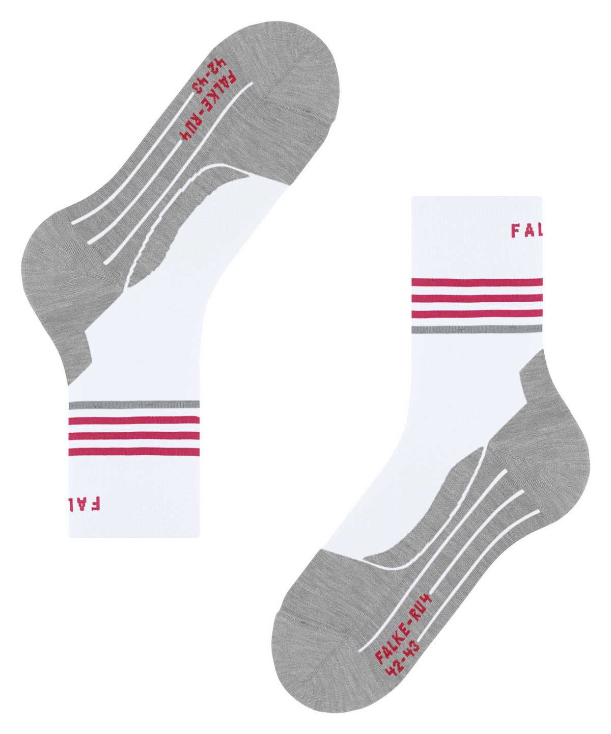 Sports Socks Donna Falke RU4 Endurance Reflect Running Socks Bianche | JKSR17386