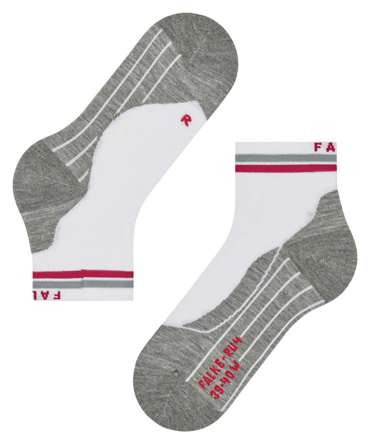 Sports Socks Donna Falke RU4 Endurance Short Reflect Running Short sock Bianche | GXNC93058