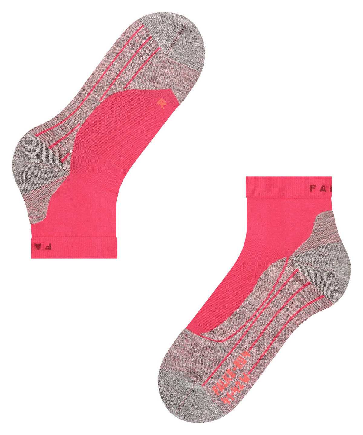 Sports Socks Donna Falke RU4 Endurance Short Running Short sock Rosse | RBDC67108