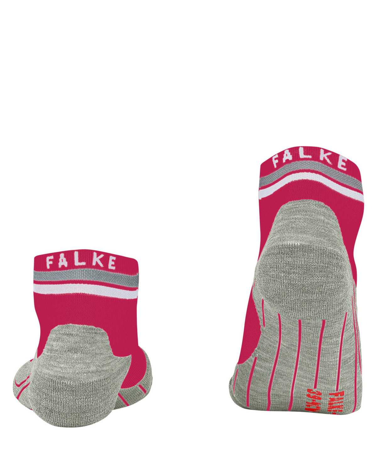 Sports Socks Donna Falke RU4 Endurance Short Reflect Running Short sock Rosse | MIDL49271