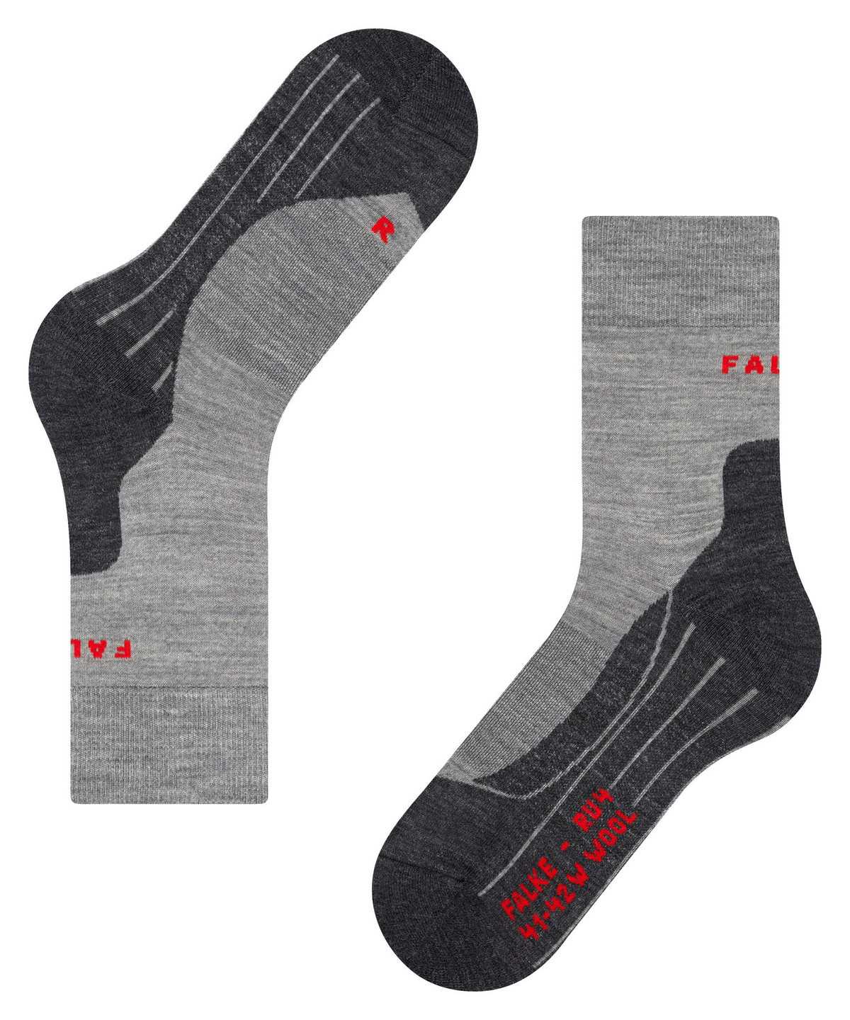 Sports Socks Donna Falke RU4 Endurance Wool Running Socks Grigie | JDNH30867