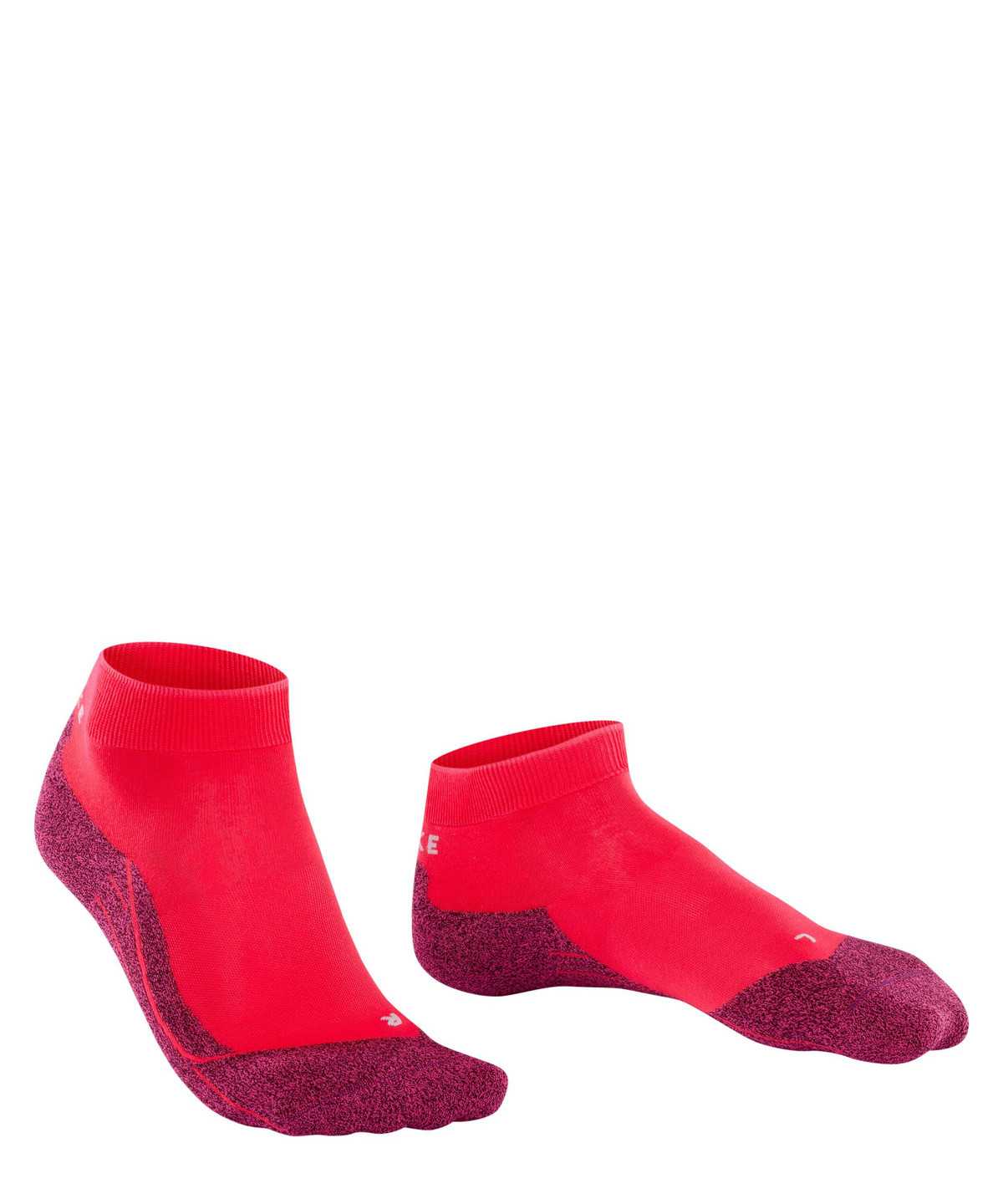 Sports Socks Donna Falke RU4 Light Performance Short Running Short sock Rosse | EOGP01362