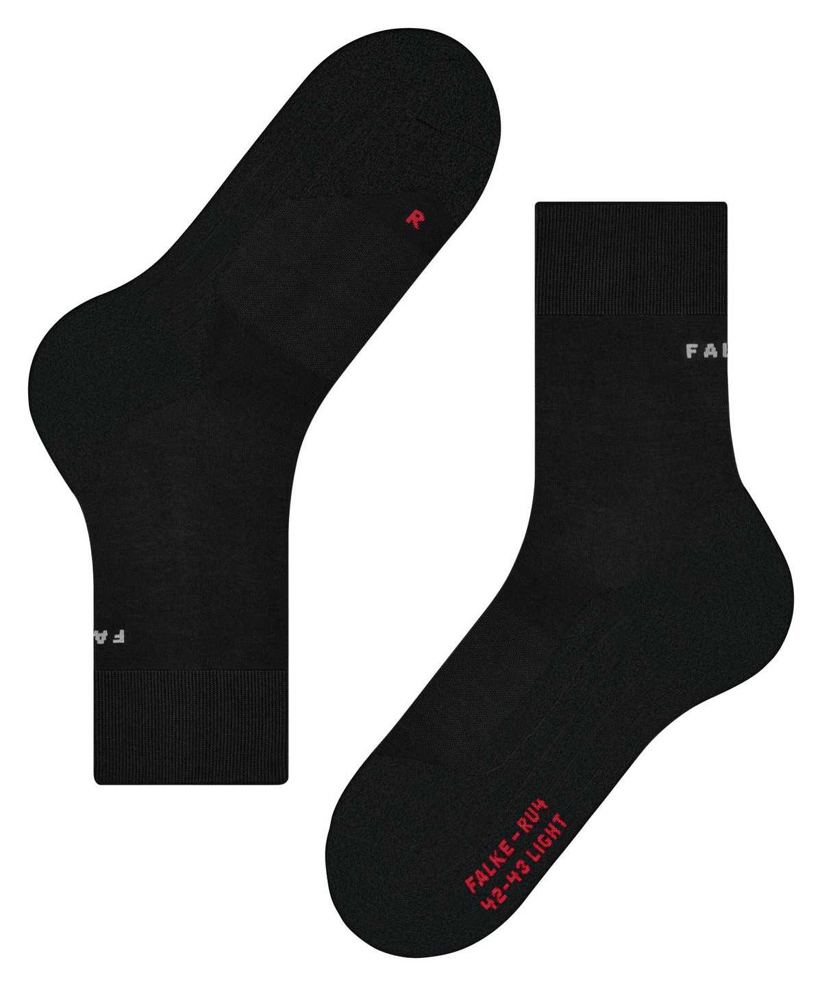 Sports Socks Donna Falke RU4 Light Performance Running Socks Nere | MZQO70523