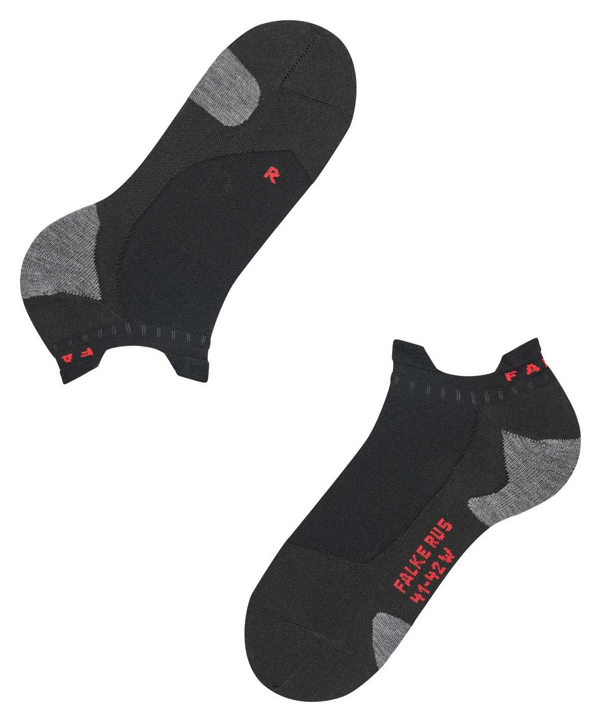 Sports Socks Donna Falke RU5 Race Invisible Running Invisibles Nere | FMXQ36742