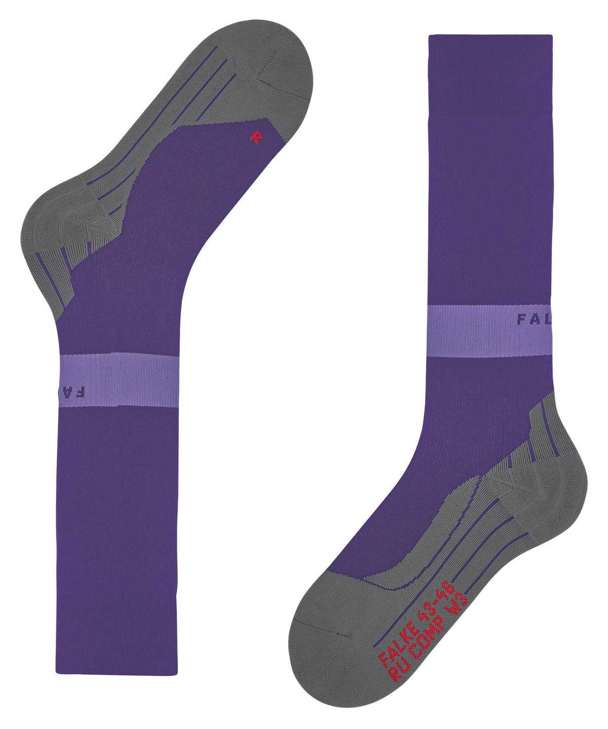 Sports Socks Donna Falke RU Compression Energy Running Knee-high Socks Viola | SJEG47985