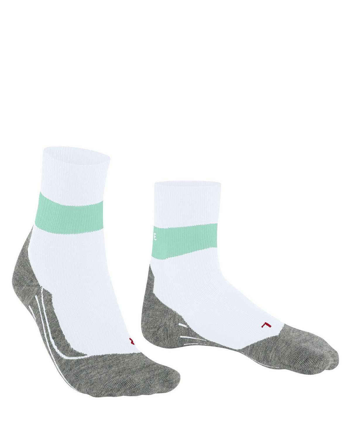 Sports Socks Donna Falke RU Compression Stabilizing Running Socks Bianche | XVTH29103