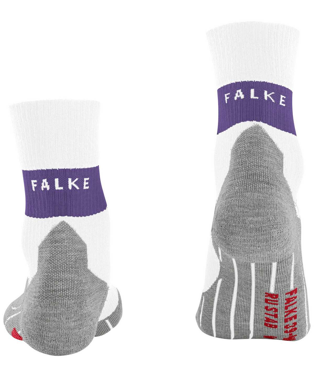 Sports Socks Donna Falke RU Compression Stabilizing Running Socks Bianche | GKHR23089