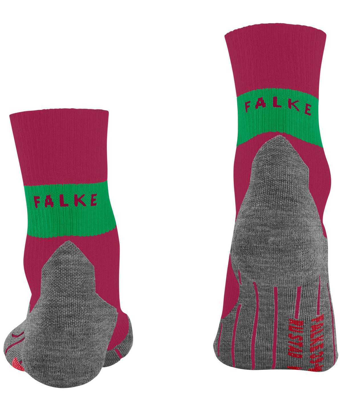 Sports Socks Donna Falke RU Compression Stabilizing Running Socks Rosse | QHYM37905