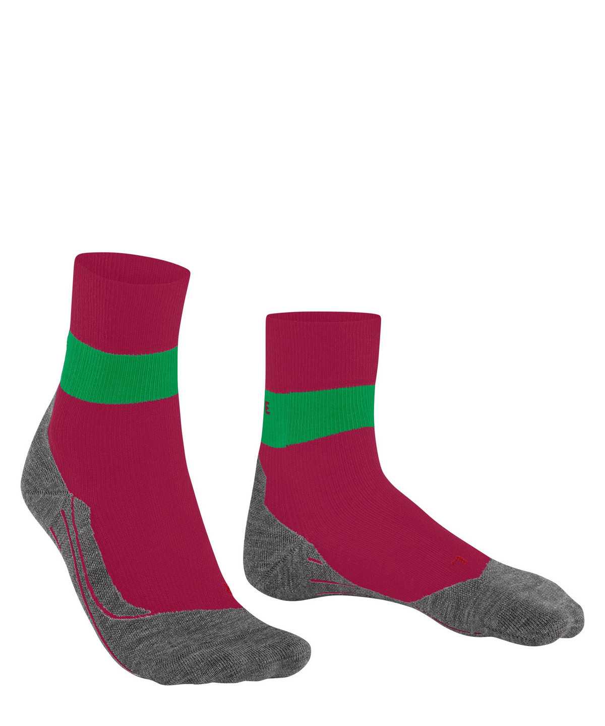 Sports Socks Donna Falke RU Compression Stabilizing Running Socks Rosse | QHYM37905