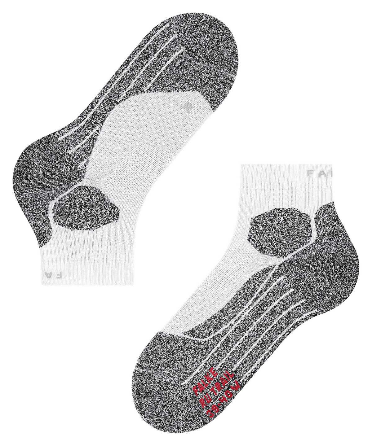 Sports Socks Donna Falke RU Trail Running Socks Bianche | GDQL05398