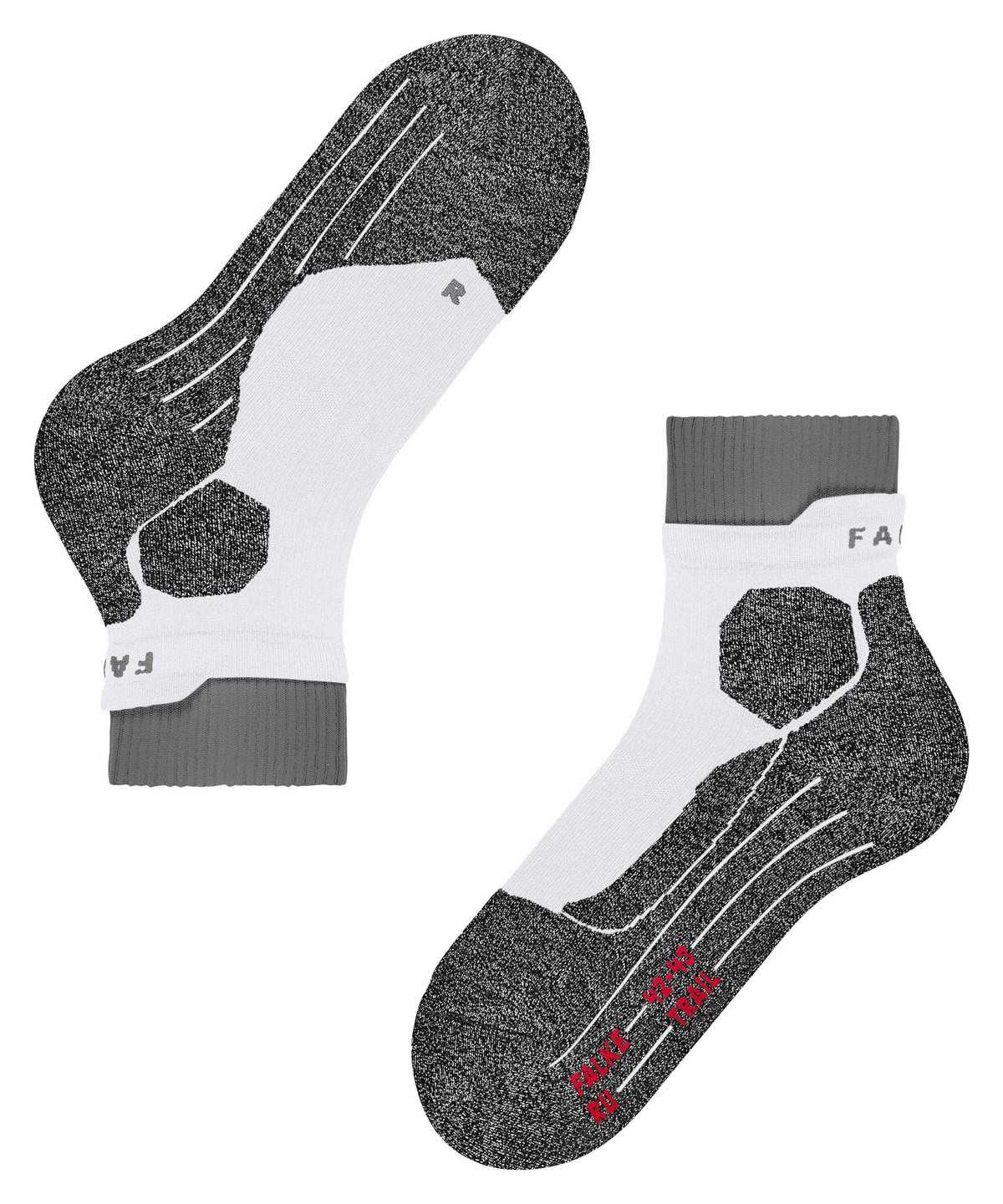 Sports Socks Donna Falke RU Trail Running Socks Bianche | DLEU29017