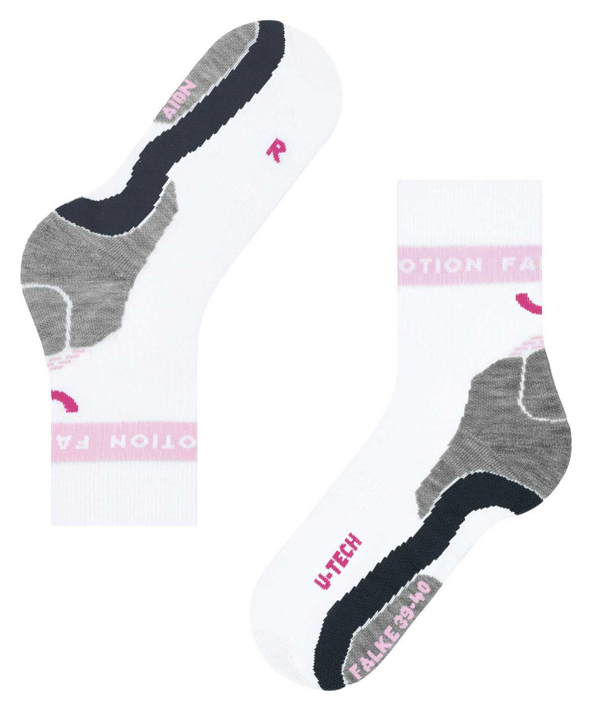 Sports Socks Donna Falke RU True Motion Aion Running Socks Bianche | CKTL62573