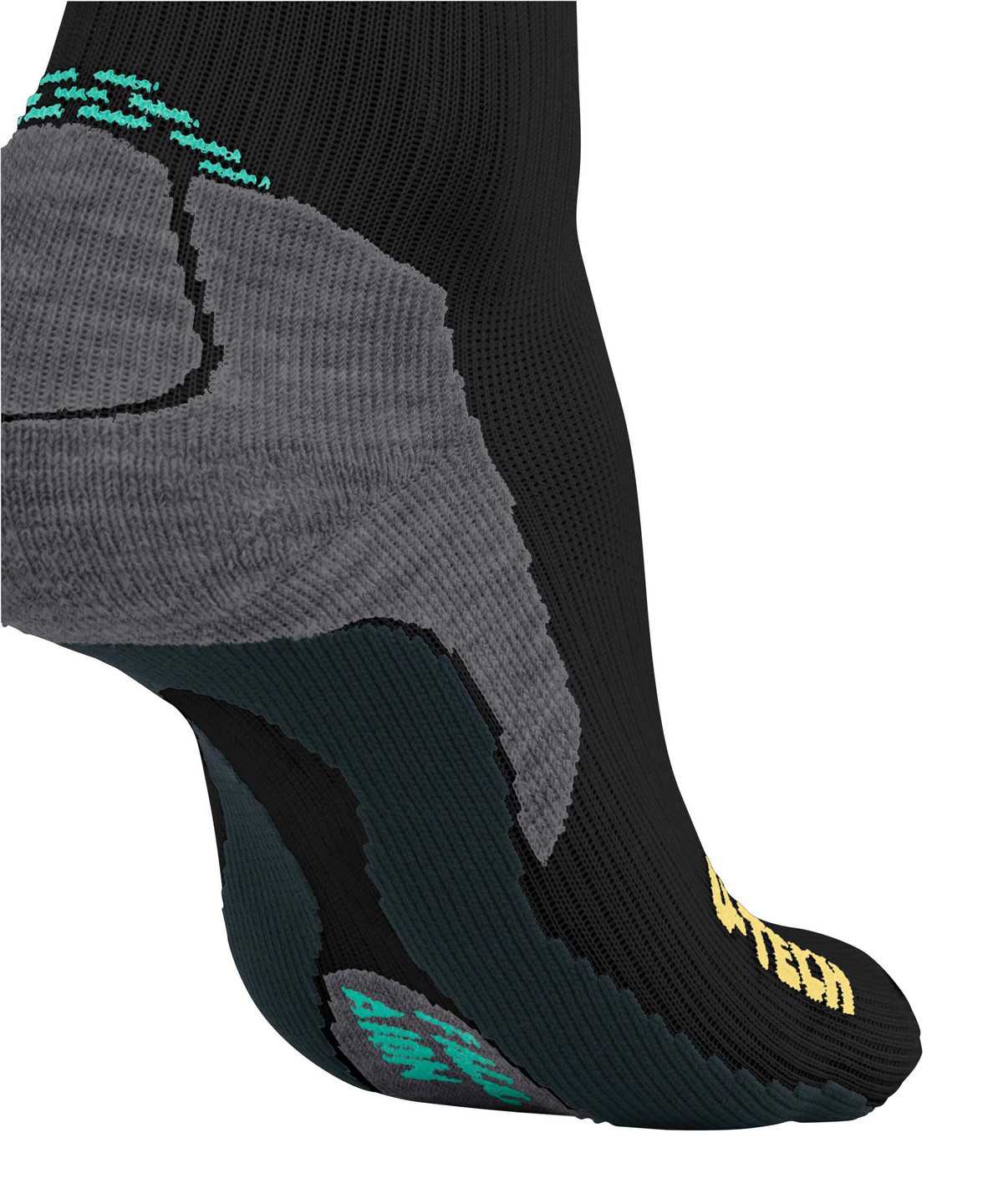 Sports Socks Donna Falke RU True Motion Aion Running Socks Nere | QTON70129