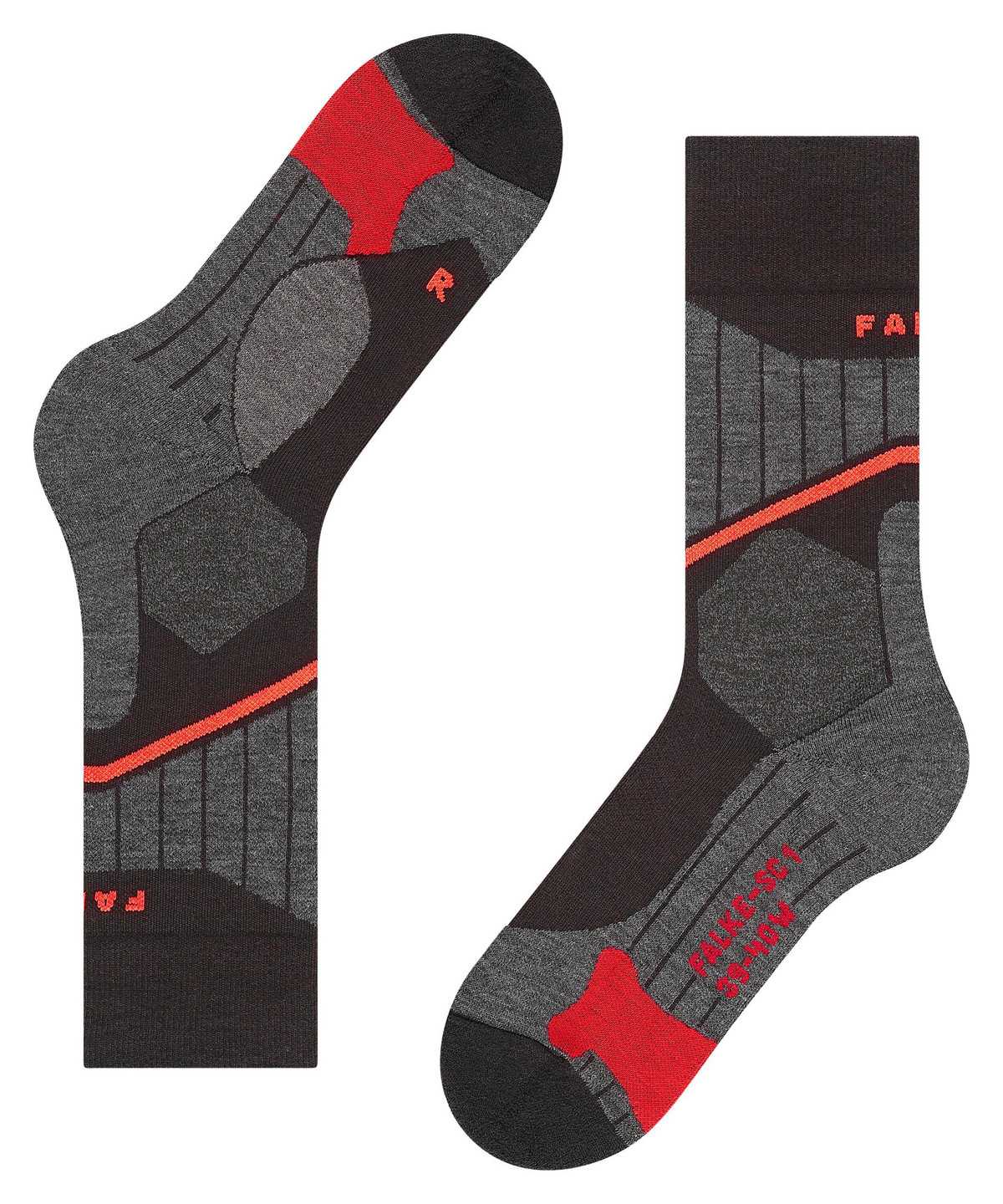 Sports Socks Donna Falke SC1 Skiing Socks Nere | JMQF63407