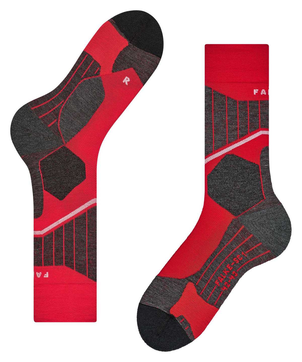 Sports Socks Donna Falke SC1 Skiing Socks Rosse | WMJV48031