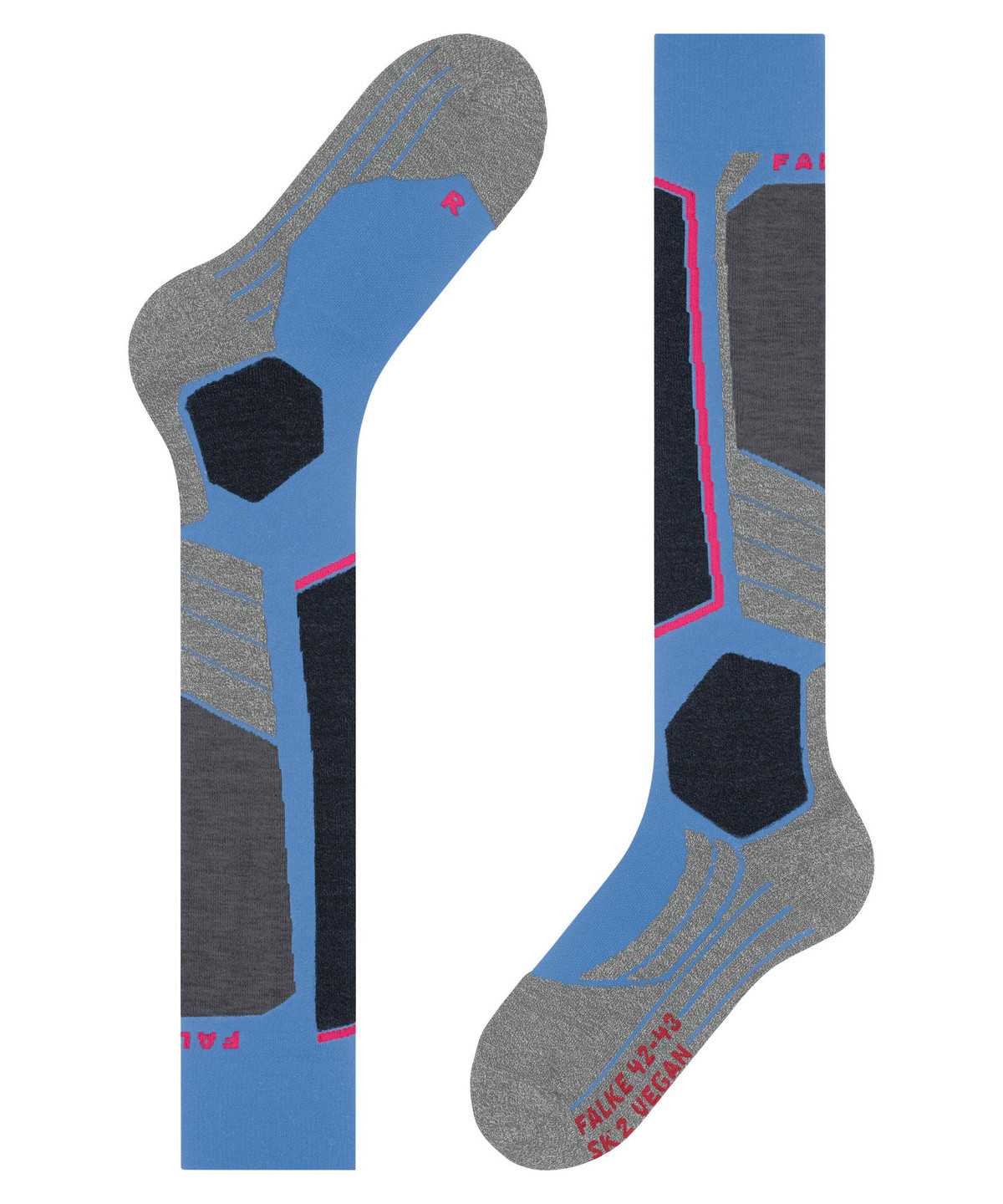 Sports Socks Donna Falke SK2 Intermediate Vegan Skiing Knee-high Socks Blu | RMIK73681