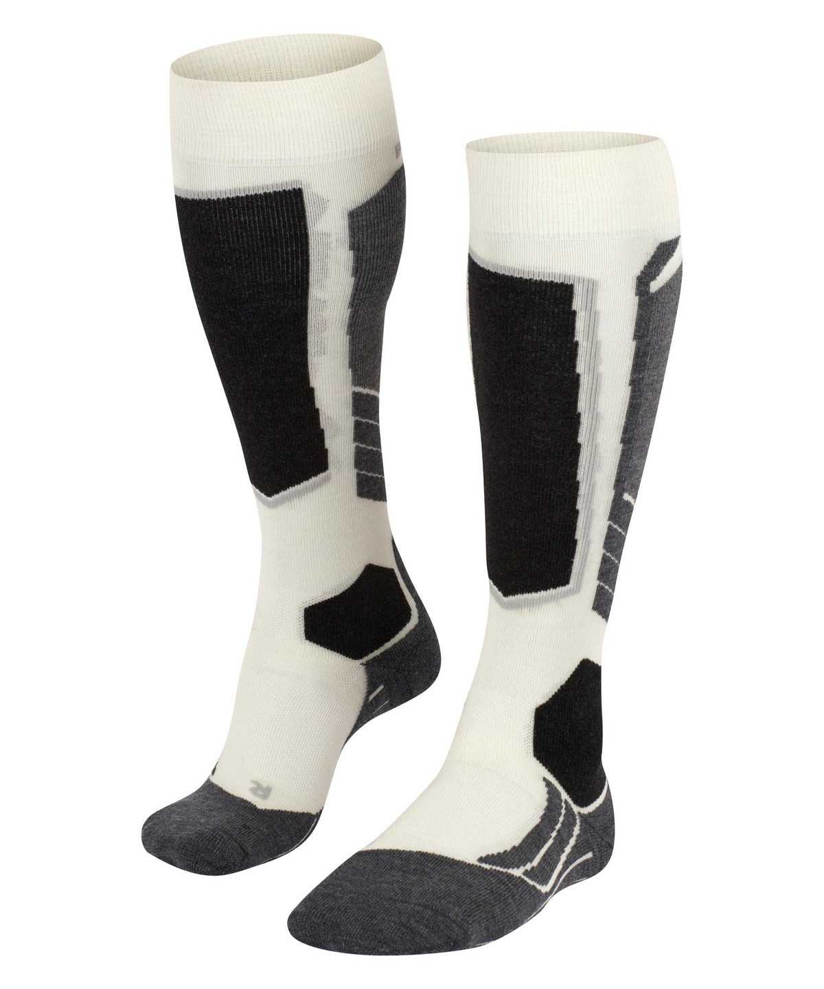 Sports Socks Donna Falke SK2 Intermediate Wool Skiing Knee-high Socks Bianche | MFHG71329