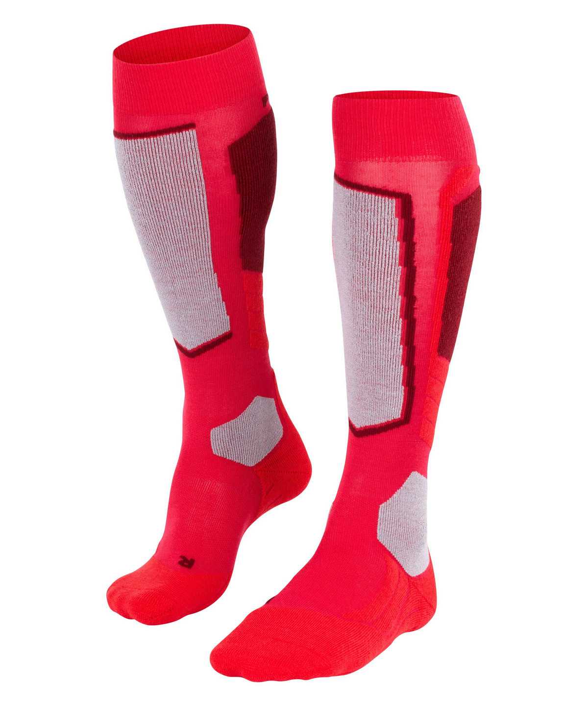 Sports Socks Donna Falke SK2 Intermediate Wool Skiing Knee-high Socks Rosse | MRBA46091