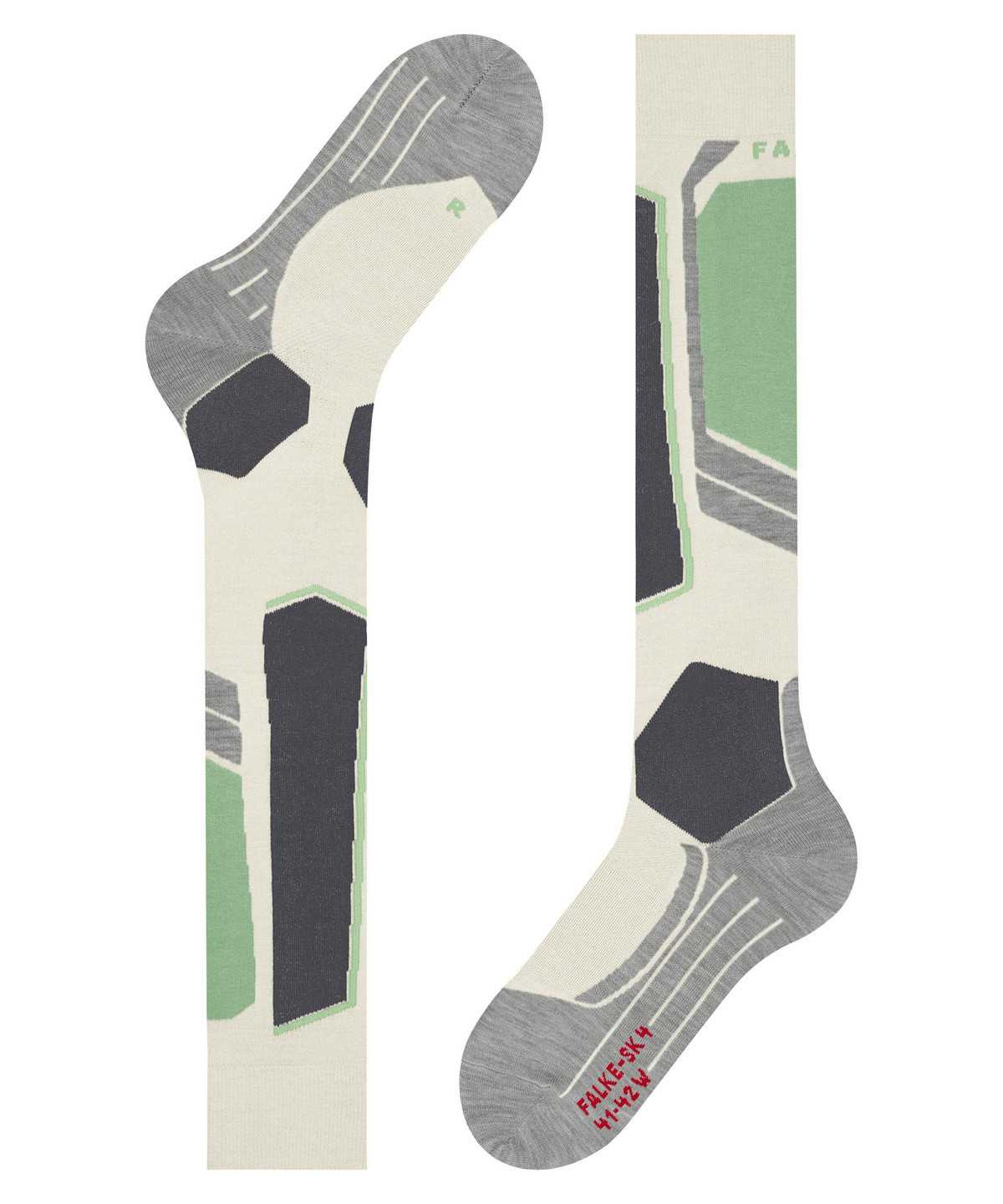 Sports Socks Donna Falke SK4 Advanced Skiing Knee-high Socks Bianche | TANP72854