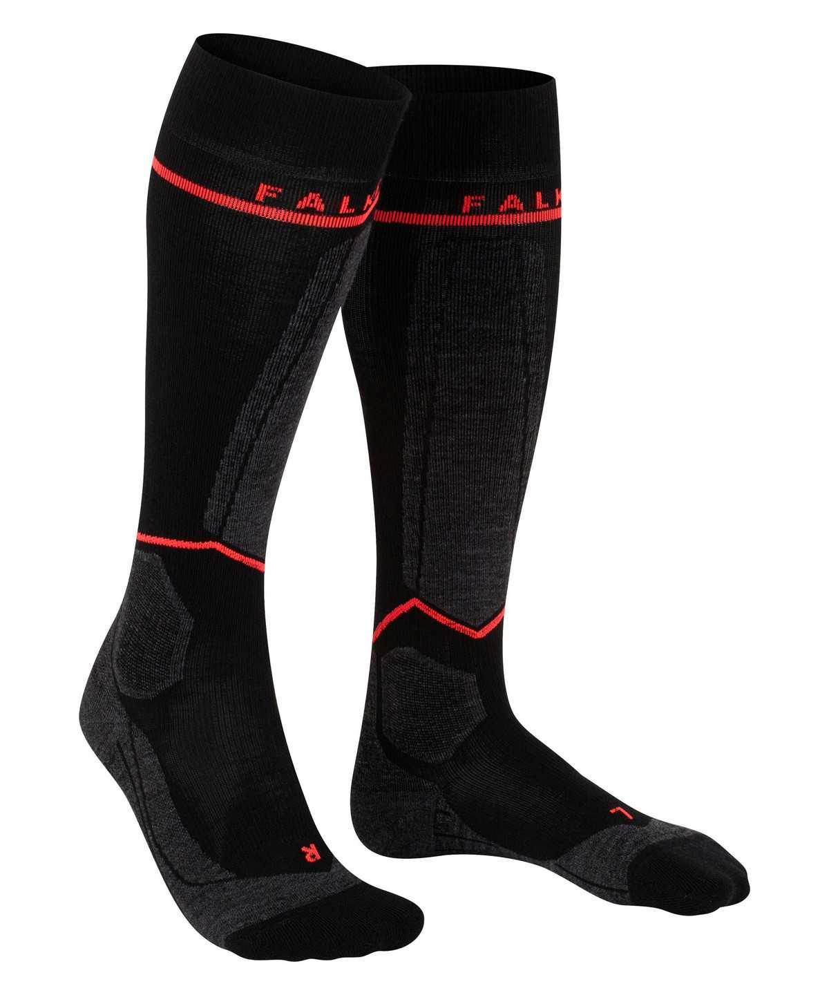 Sports Socks Donna Falke SK Compression Wool Skiing Knee-high Socks Nere | LRGX09673