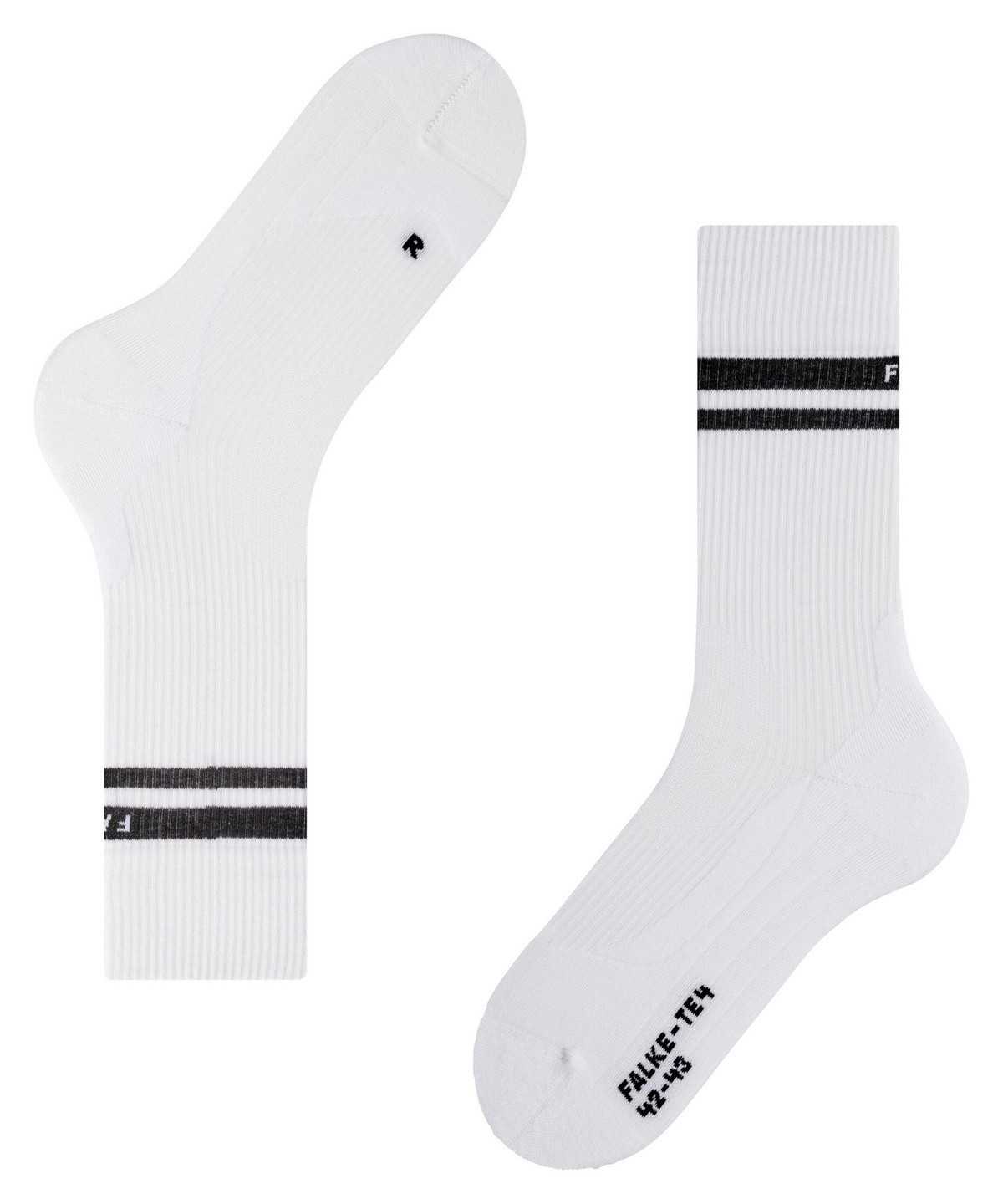 Sports Socks Donna Falke TE4 Classic Tennis Socks Bianche | HKLC65821