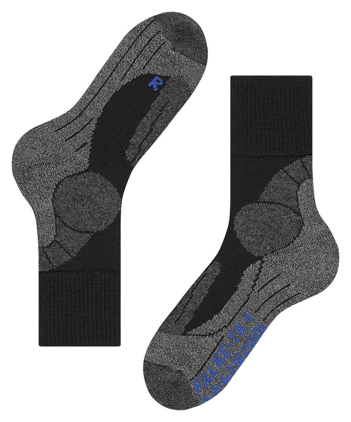 Sports Socks Donna Falke TK1 Adventure Cool Trekking Socks Nere | KLXM43758