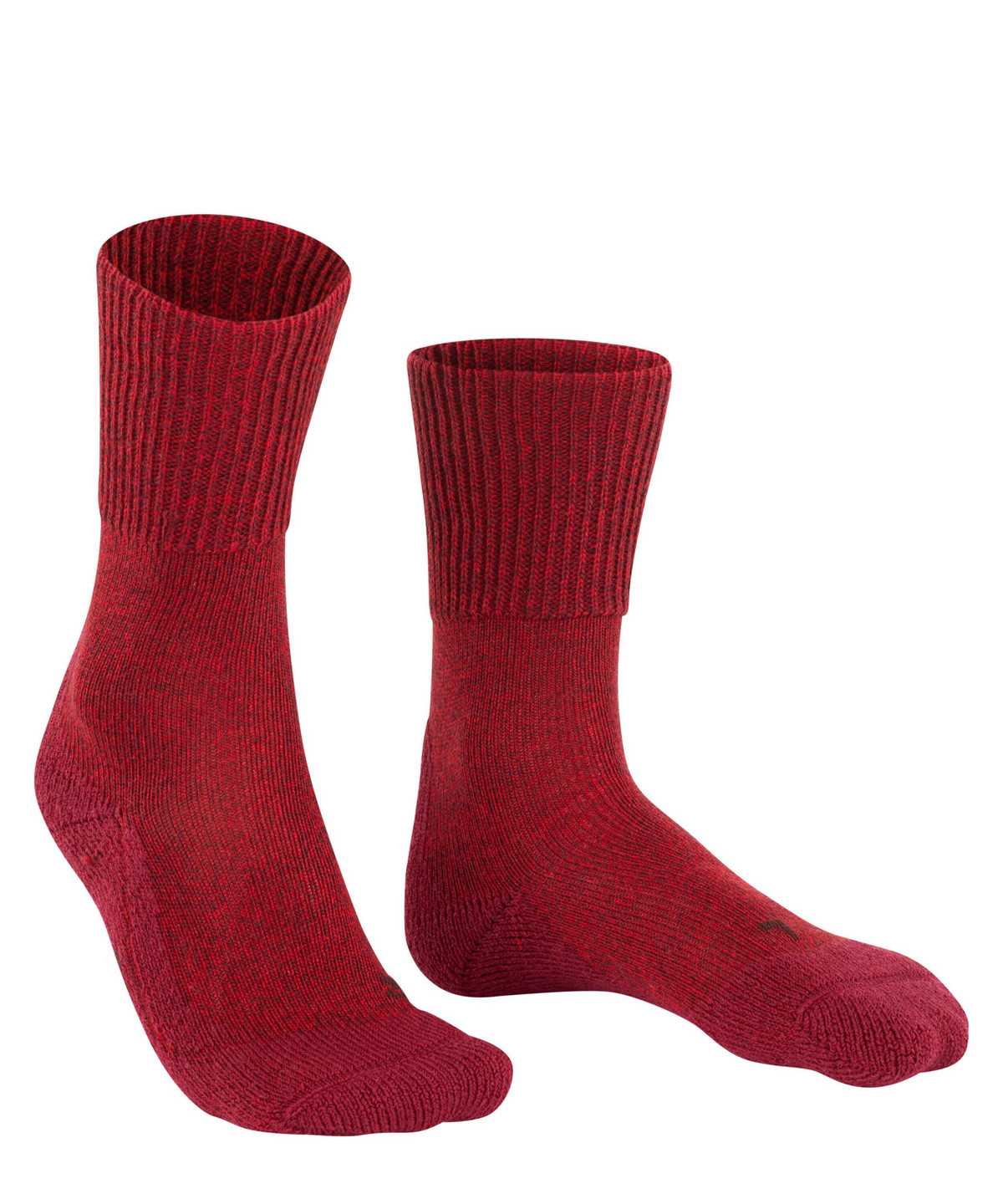 Sports Socks Donna Falke TK1 Adventure Wool Trekking Socks Rosse | WTGD09865