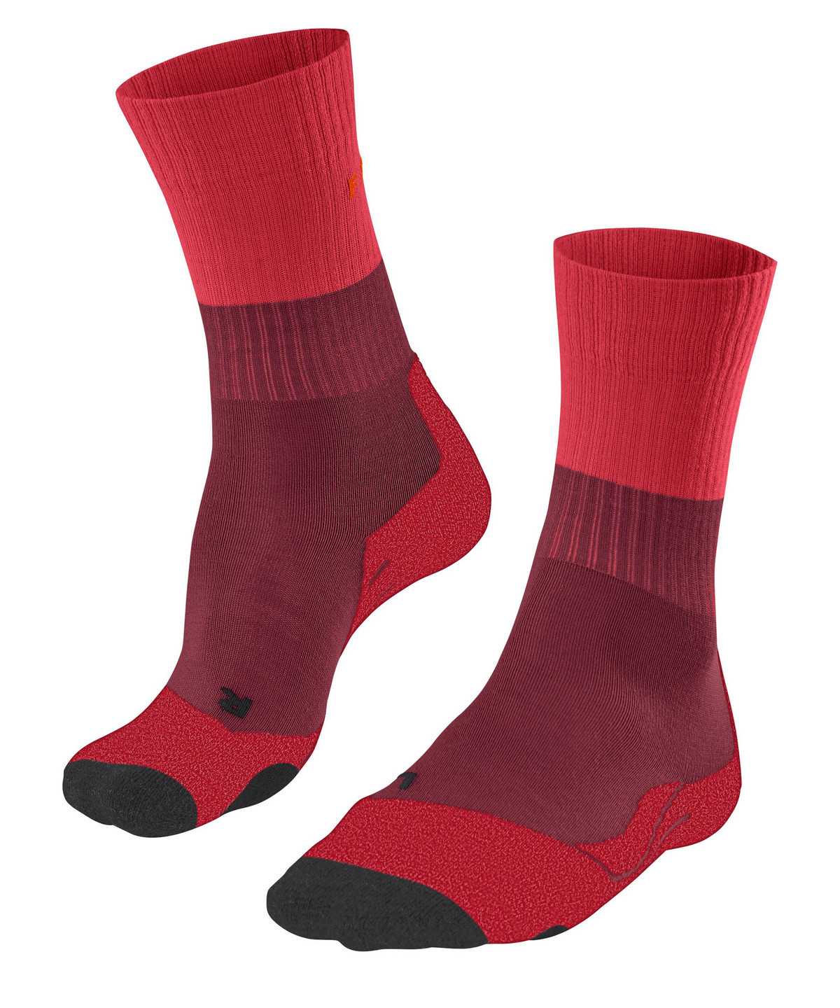 Sports Socks Donna Falke TK2 Explore Trekking Socks Rosse | QTJO64239