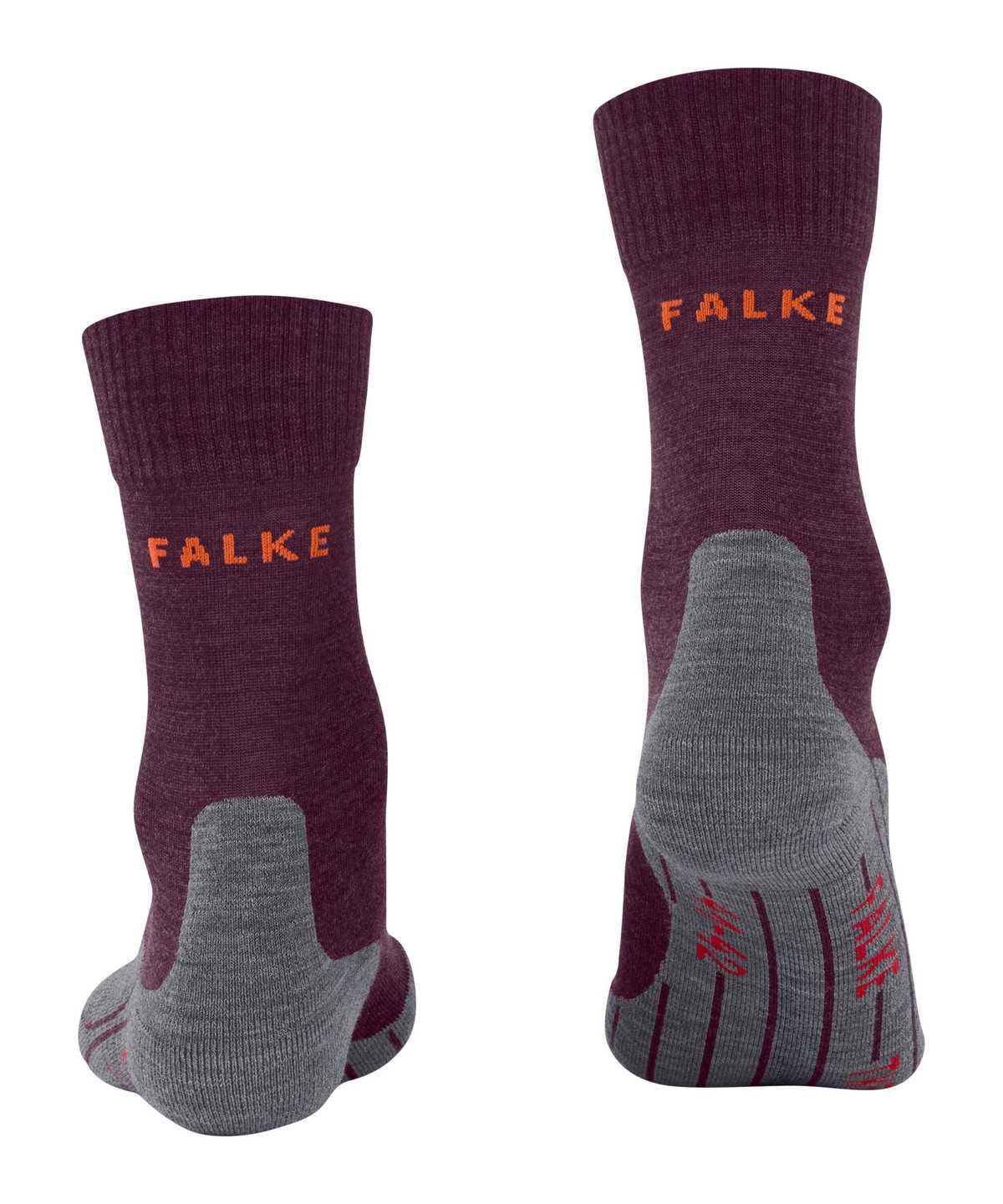 Sports Socks Donna Falke TK5 Wander Trekking Socks Rosse | HFRS47683