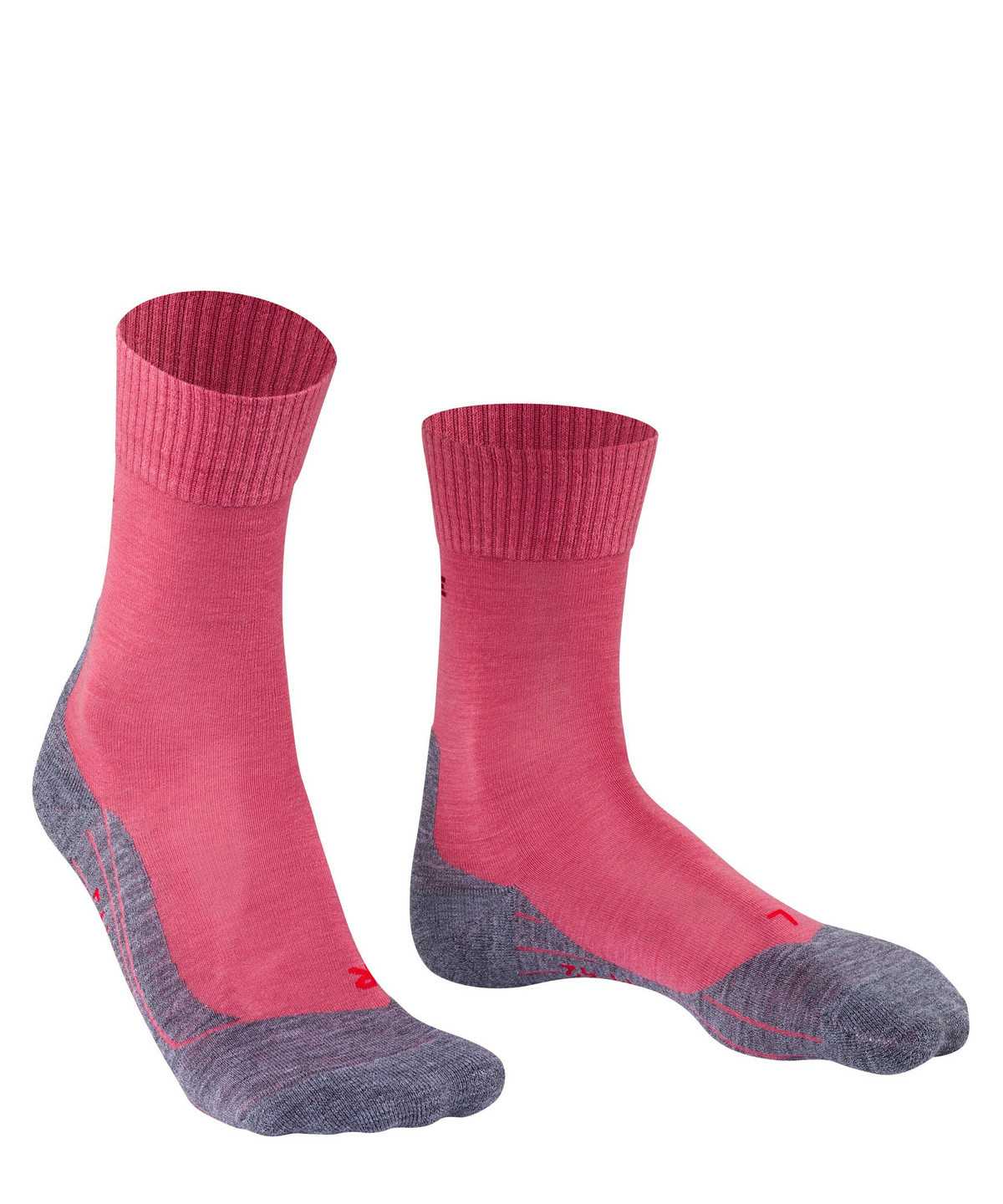 Sports Socks Donna Falke TK5 Wander Trekking Socks Rosse | CQXJ73940