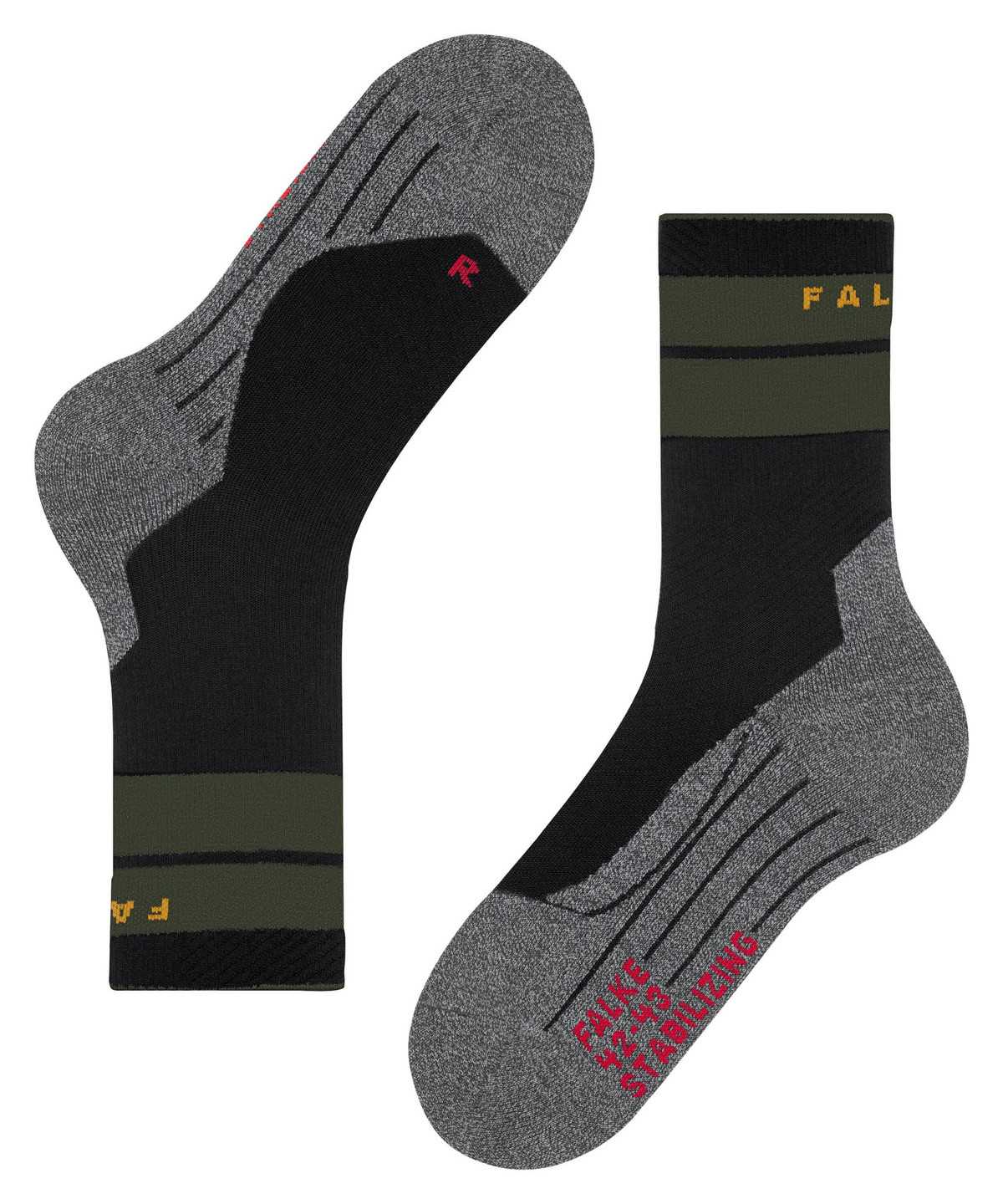 Sports Socks Donna Falke TK Stabilizing Trekking Socks Nere | LUKN36290