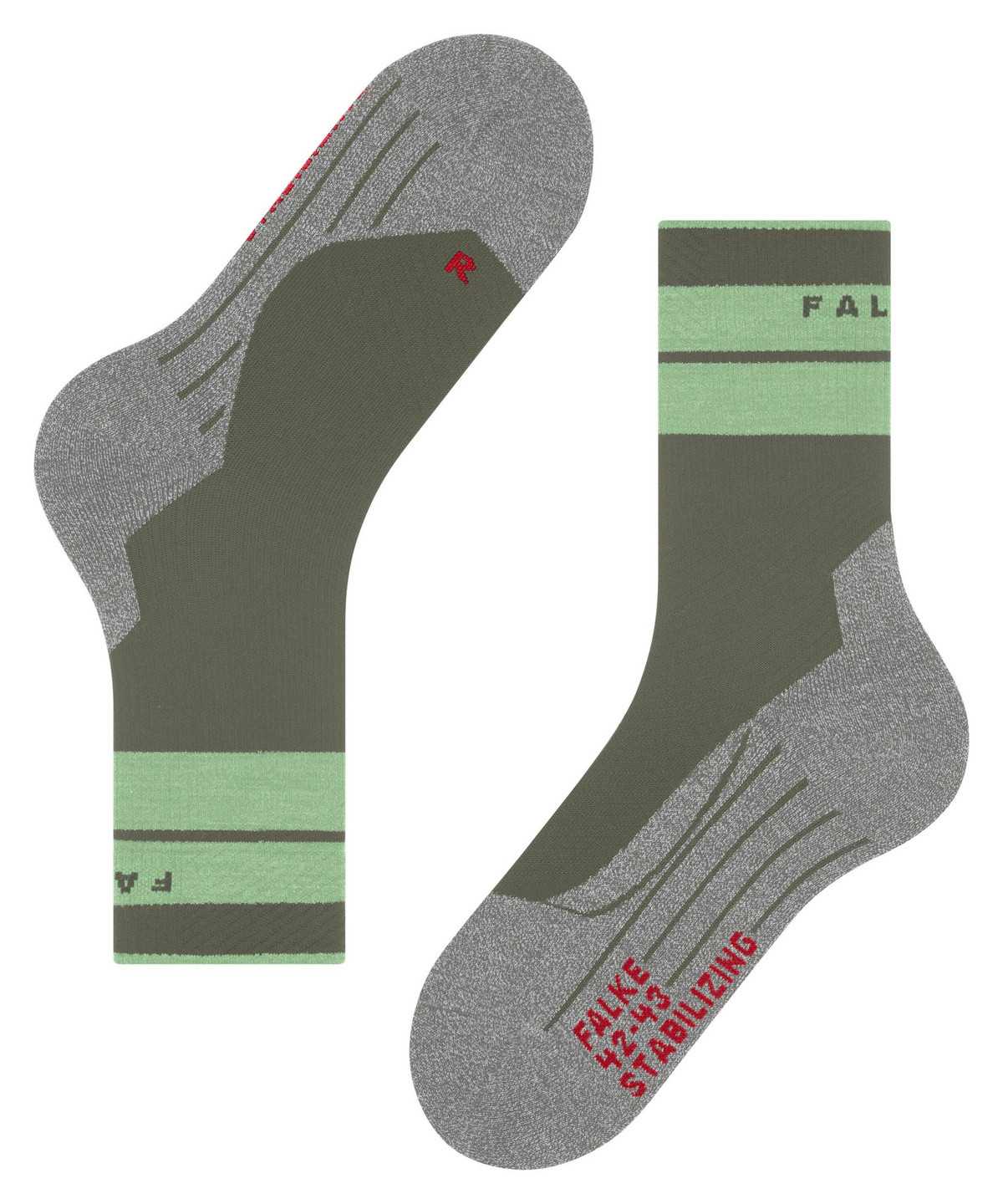 Sports Socks Donna Falke TK Stabilizing Trekking Socks Verdi | GFOE40281